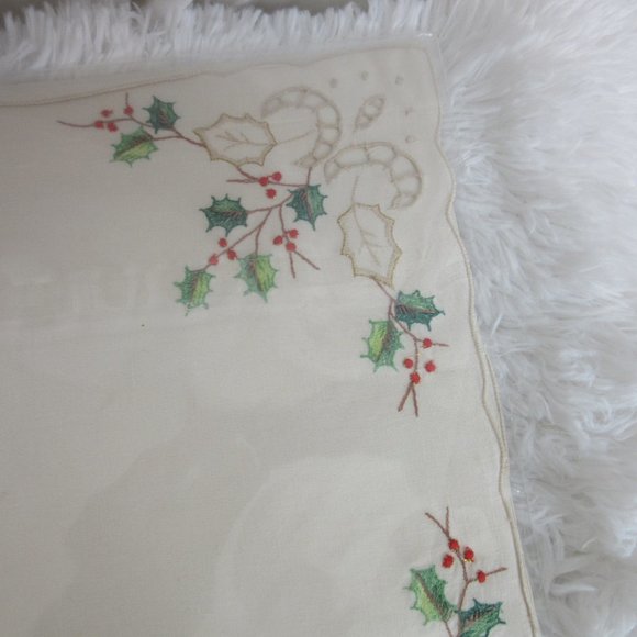 Lenox Fine Linens Christmas Placemats and Napkins New In Package NWT Vintage - Picture 10 of 10